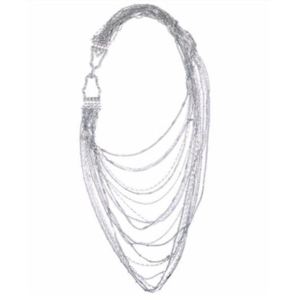 Chloe + Isabel Multi-Strand Chain Bib Necklace - Picture 1 of 7